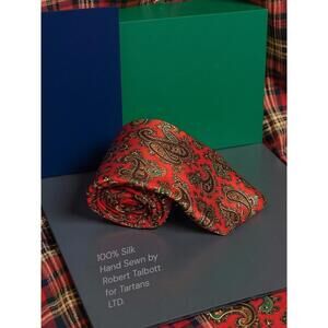 Robert Talbott Hand Sewn 100% Silk Paisley Tie